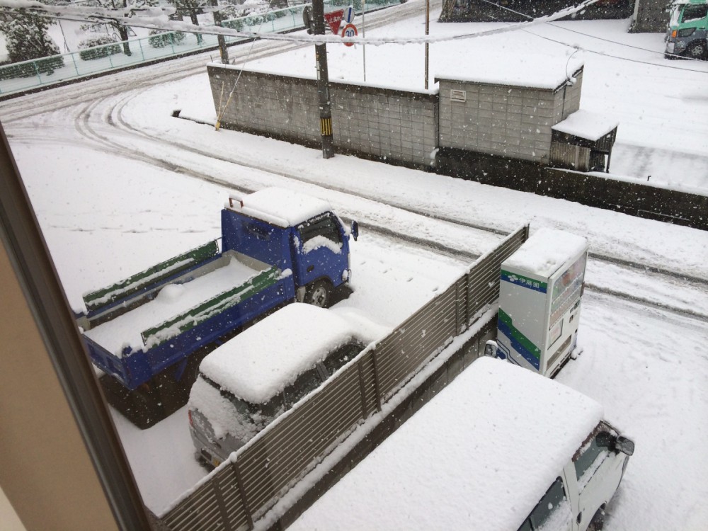 大雪ですね～。